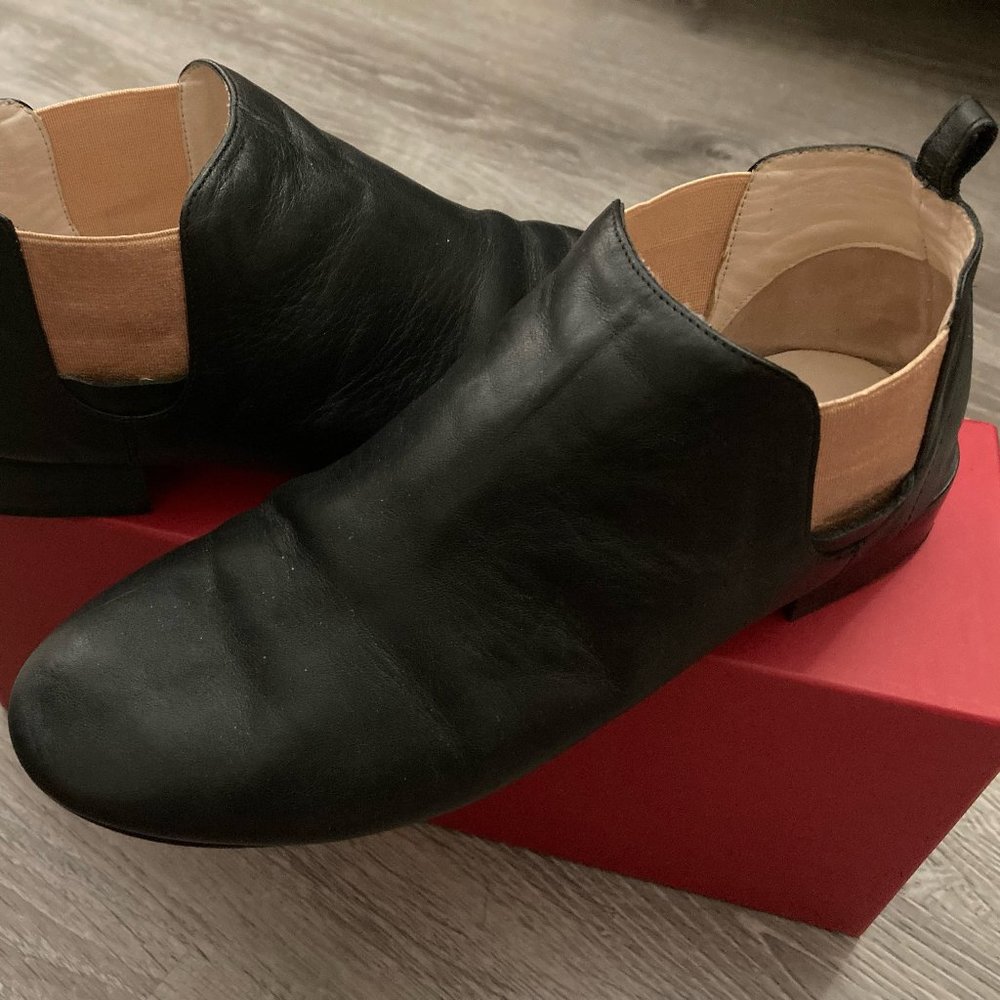 REPETTO LEATHER ANKLE CHELSEA BOOTIE BOOTS SIZE 39 MADE IN FRANCE BLACK GOLD